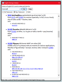 English-Strong's Indexer