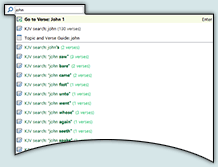 Go To Verse and Search Bar