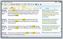 Verse list display