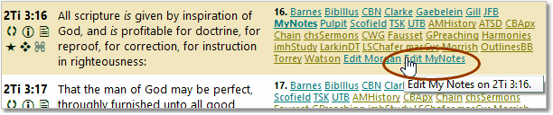 Edit commentary link in Bible panel Edit commentary link in Bible panel