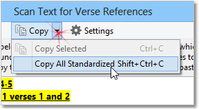 2. Click Copy, Copy All Standardized. 2. Click Copy, Copy All Standardized.