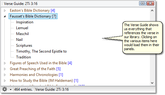 This is a sample image of a Verse Guide for our selected verse.