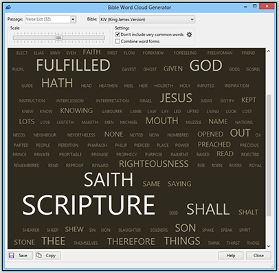 Bible Word Cloud Generator