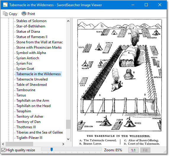 Sample Image Viewer for Easton: Tabernacle in the Wilderness