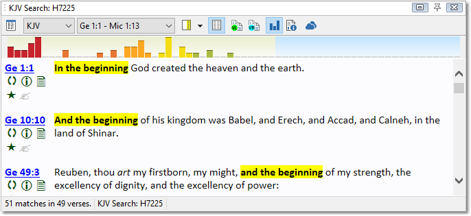 (2.) Sample screen: KJV search for H7225, without interlinear. (2.) Sample screen: KJV search for H7225, without interlinear.