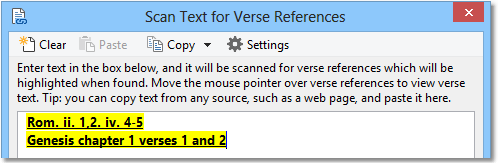 1. Insert non-standardized verse references. 1. Insert non-standardized verse references.