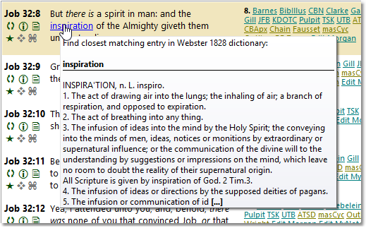 StudyClick sample: using Webster's 1828 Dictionary for word lookup. StudyClick sample: using Webster's 1828 Dictionary for word lookup.