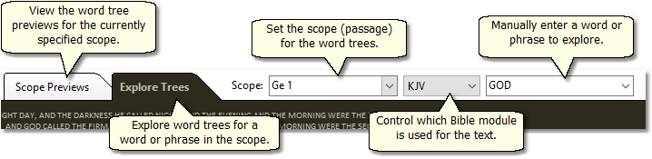 Word Tree toolbar